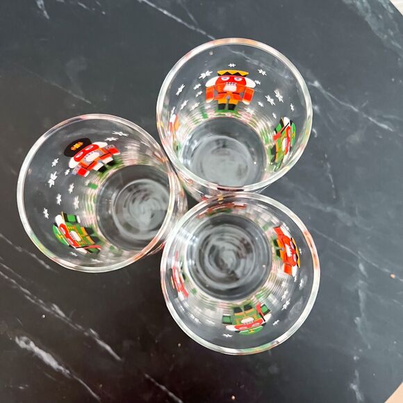 Set of 3 1980s Libby Nutcracker Drinking Glasses Holiday Christmas Vintage - Picture 6 of 7